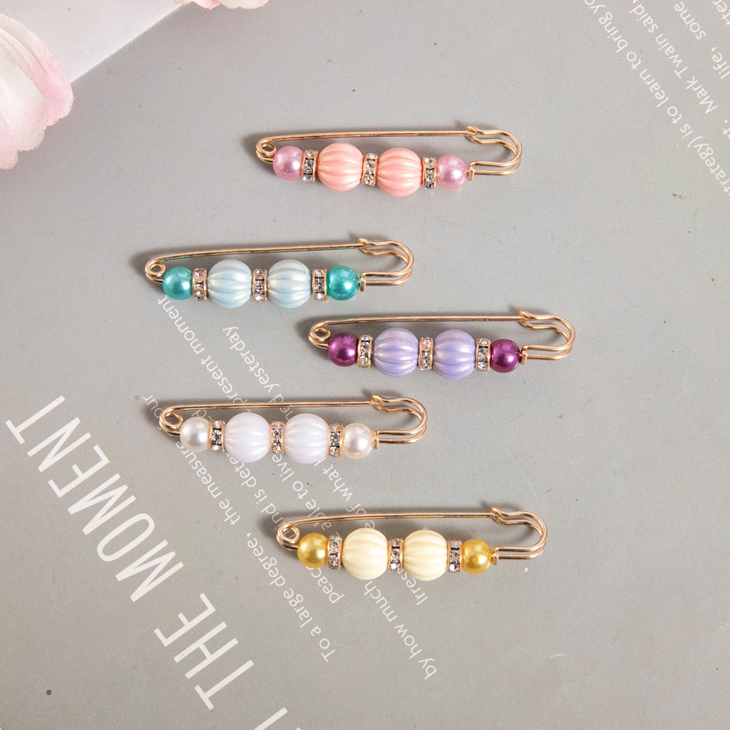 Korean fashion crystal star easy pin/pin Peniti Jilbab Muslim/Baju Celana Pengencang Kancing pin/stock ready (kz-11)