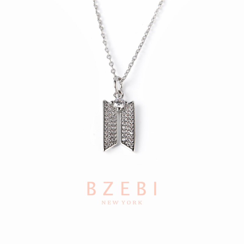 Bzebi Kalung Emas 18k, Kalung Baja Titanium, Kalung Liontin Berlian, Anti Karat, Aksesoris Fashion Untuk Wanita Perhiasan Gaya Korea, Hadiah Ulang Tahun 1100n-2