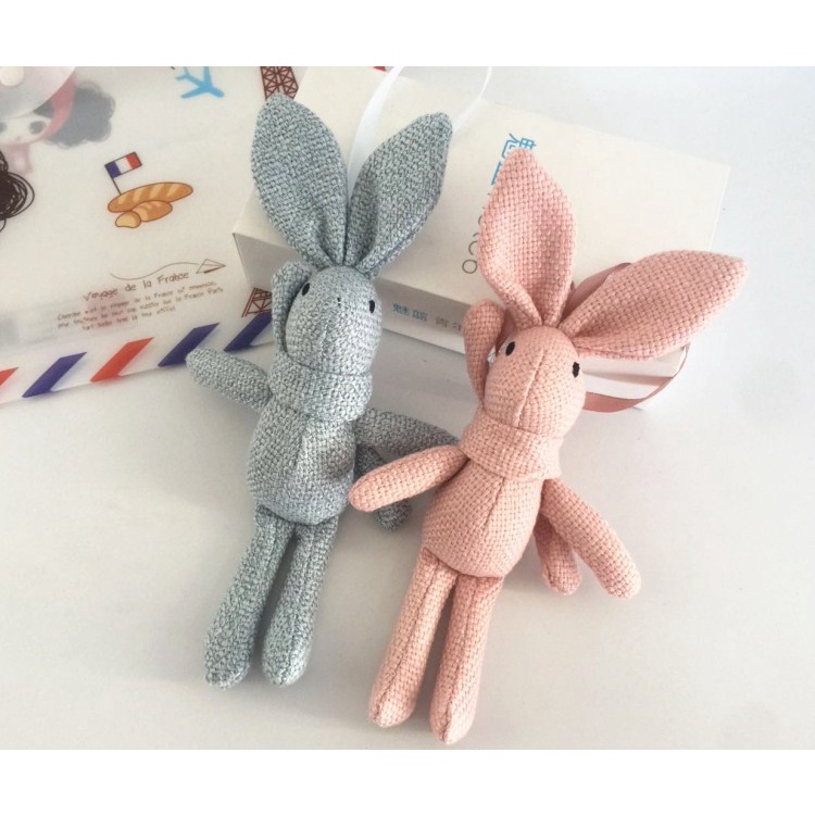 New Arrival Lucu Lembut Renda Gaun Kelinci Boneka Plush Animal Bunny Mainan Hewan Peliharaan Fashion Untuk Bayi Perempuan Anak Hadiah Boneka Hewan Gantungan Kunci
