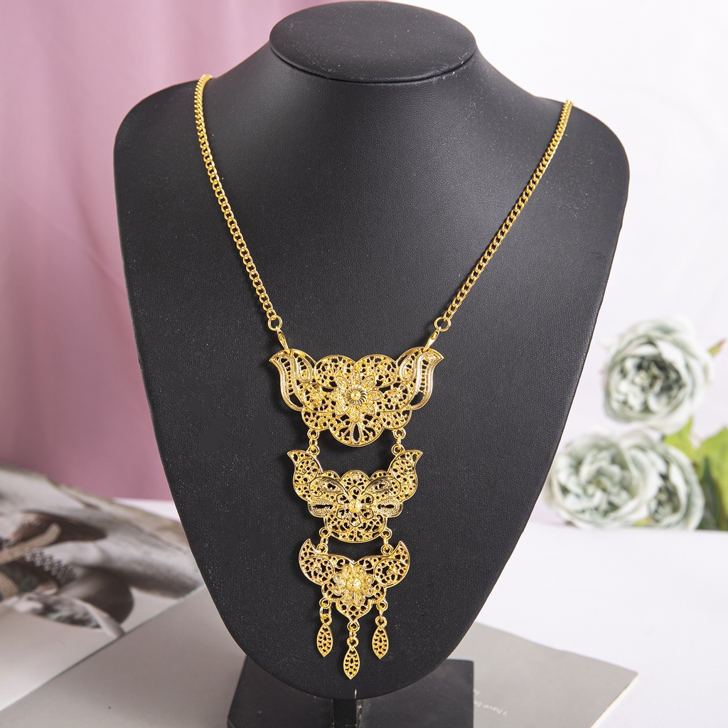 Baru Kalung Bros Perhiasan Fashion Muslim/Tiga Potong Bros/Indah lady Bros/Ganda-Guna Kalung Bros