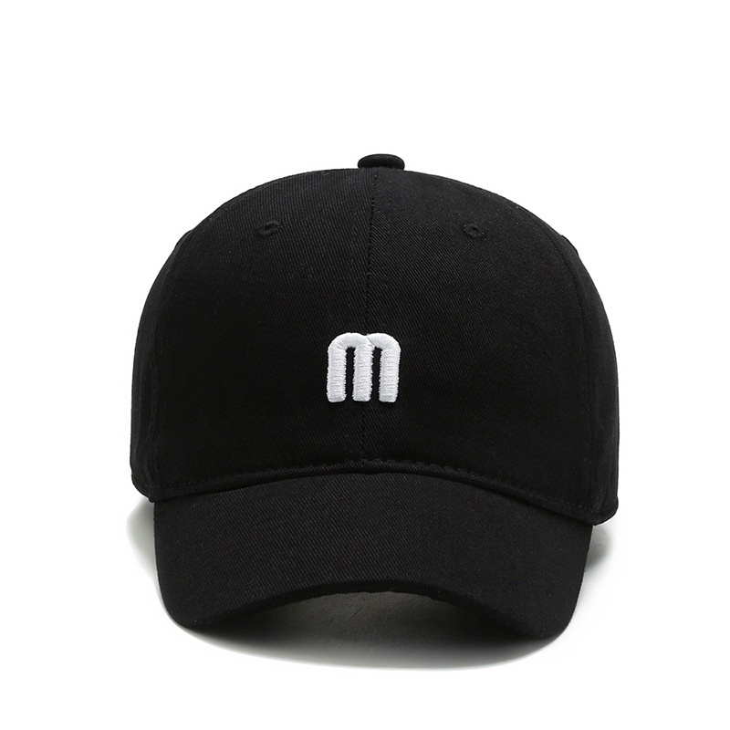 Fashion Bordir M Pendek-brim Topi baseball Untuk Pria Wanita Korea retro youth Topi Kasual outdoor sun visor cap