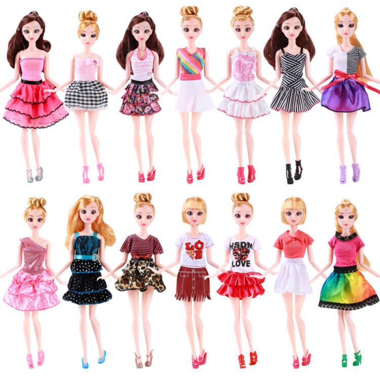 30cm 11sambungan dress up Boneka Pakaian Fashion Baju Renang barbie Gadis Bermain Mainan Rumah