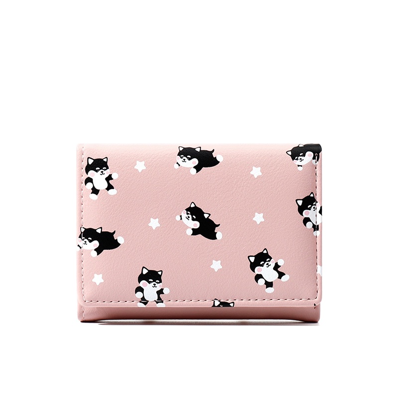 TASBLUE  Dompet Lipat Mini Wanita Dompet Wanita Motif Animal Cute Fashion Wanita Dompet Import Dompet Wanita Fashion Dompet Dompet Koin Mini/Dompet mini lipat pola hewan murah D247/D248/D245