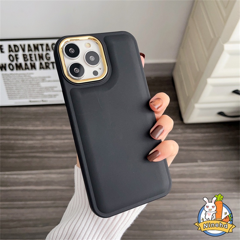 Soft Case Pelindung Lensa Kamera Warna Permen Tahan Banting Untuk iPhone 14 13 12 11 Pro Max X Xr Xs Max 7 8 Plus SE