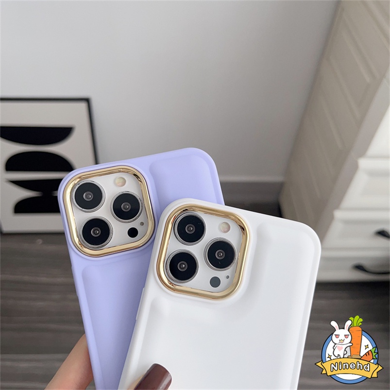 Soft Case Pelindung Lensa Kamera Warna Permen Tahan Banting Untuk iPhone 14 13 12 11 Pro Max X Xr Xs Max 7 8 Plus SE