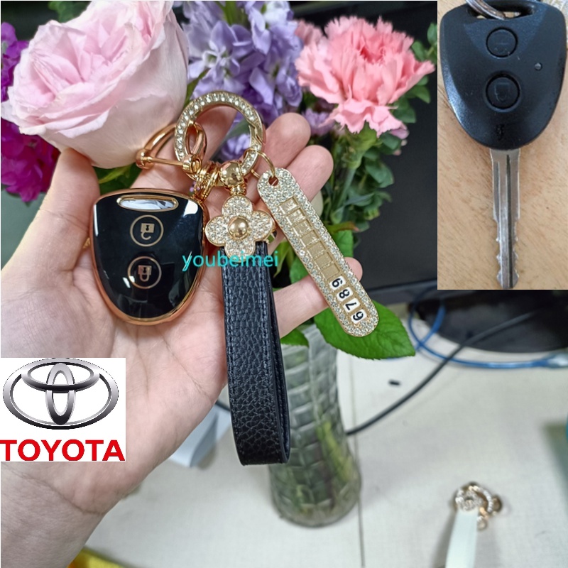 1pcs/soft TPU Tas Kunci Baru Cocok Untuk Toyota wigo g flip key Gantungan Kunci Toyota avanza 2018 Onderdil Otomatis