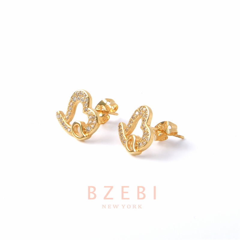 BZEBI Anting Emas Berlian Anti Karat Korean Style Aksesoris Fashion Wanita Aksesoris Harian Perhiasan Premium Hadiah Ultah Dengan Box Exclusive 226e