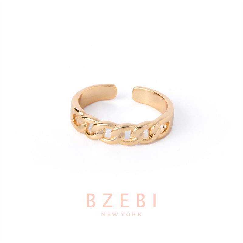 Bzebi Cincin Emas Berlian 18k, Cincin Terbuka Ajustable, Anti Karat, Gaya Korea, Aksesoris Fashion Wanita, Aksesoris Sehari-Hari, Perhiasan Premium, Hadiah Ulang Tahun Dengan Box 83r