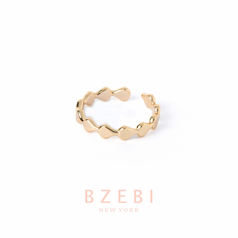 Bzebi Cincin Emas Berlian 18k, Cincin Terbuka Ajustable, Anti Karat, Gaya Korea, Aksesoris Fashion Wanita, Aksesoris Sehari-Hari, Perhiasan Premium, Hadiah Ulang Tahun Dengan Box 72r