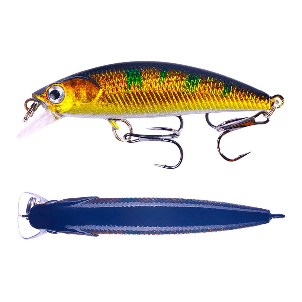 Hengjia 2pcs 6.9CM 5G Ikan Kecil Mengambang Minnow Lure Ikan Kecil Plastic Fishing Lure Umpan Pancing Hard Bait Umpan Keras