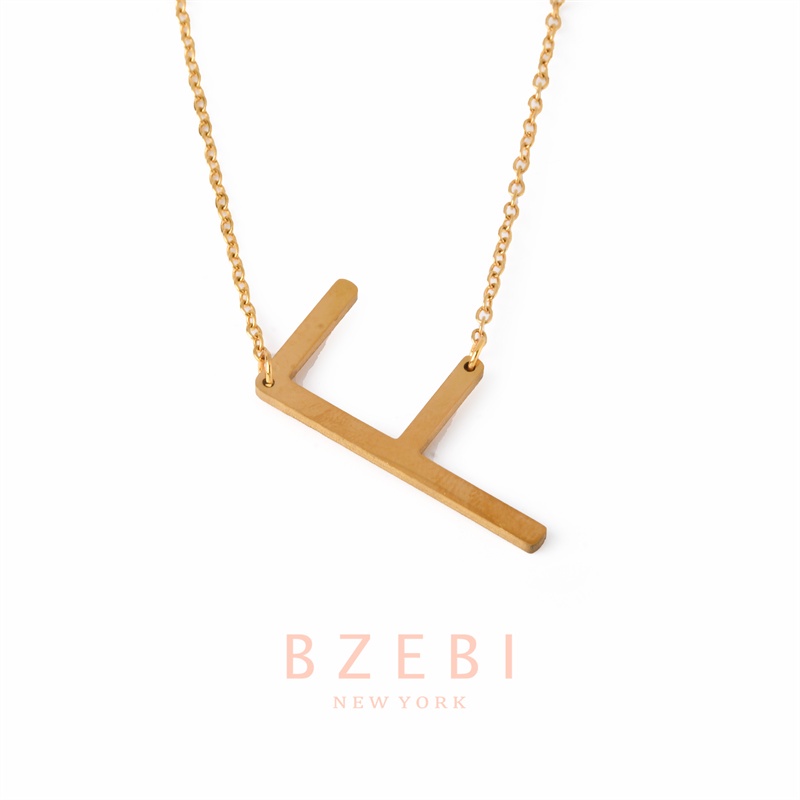 Bzebi Kalung Emas 18k, Kalung Baja Titanium, Kalung Liontin Berlian, Anti Karat, Aksesoris Fashion Wanita Perhiasan Gaya Korea, Hadiah Ulang Tahun Dengan Kotak Eksklusif 955n
