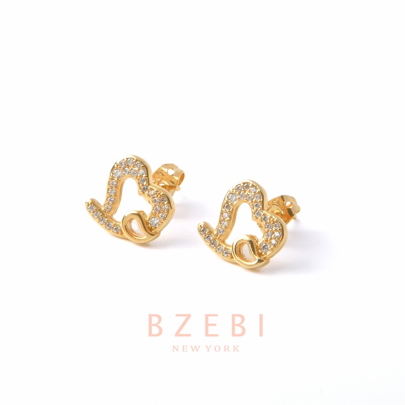 BZEBI Anting Emas Berlian Anti Karat Korean Style Aksesoris Fashion Wanita Aksesoris Harian Perhiasan Premium Hadiah Ultah Dengan Box Exclusive 226e