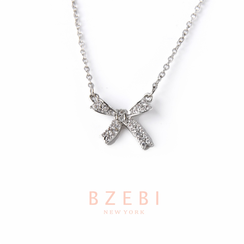 Bzebi Kalung Emas 18k, Kalung Baja Titanium, Kalung Liontin Berlian, Anti Karat, Aksesoris Fashion Wanita Perhiasan Gaya Korea, Hadiah Ulang Tahun Dengan Kotak Eksklusif 1153n