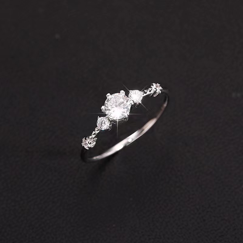 Cincin Berlian Fashion Versi Korea Niche ins Trendi Pembukaan Unik Adjustable Gaya Keren Perhiasan Cincin