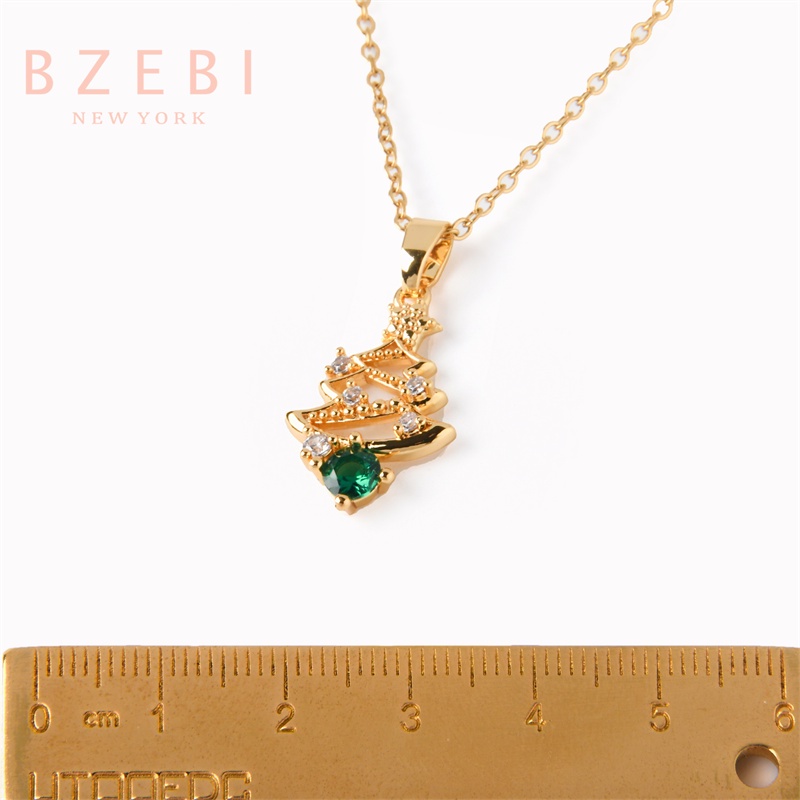 Bzebi Kalung Emas 18k, Kalung Baja Titanium, Kalung Liontin Berlian, Anti Karat, Aksesoris Fashion Wanita Perhiasan Gaya Korea, Hadiah Ulang Tahun Dengan Kotak Eksklusif 1154n