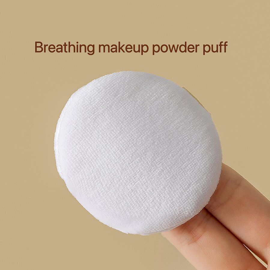 Makeup powder puff fixed makeup dry powder puff flocked Pendek Mewah Bedak puff Dengan Kotak Penyimpanan