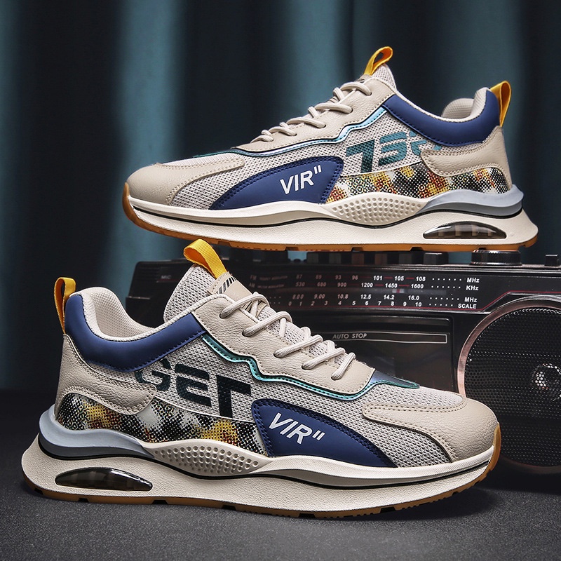 &quot;FREE BOX&quot;LV0228 Sepatu Sneakers Sport Pria  Motif VIR