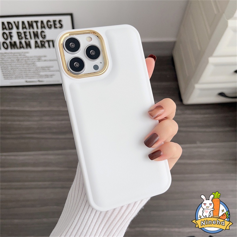 Soft Case Pelindung Lensa Kamera Warna Permen Tahan Banting Untuk iPhone 14 13 12 11 Pro Max X Xr Xs Max 7 8 Plus SE