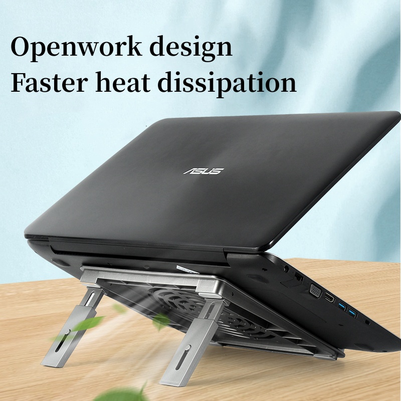 Dllencase Stand Laptop Desktop Lipat Silikon Non-Slip Untuk Macbook Pro Air13 14 Holder Notebook A342