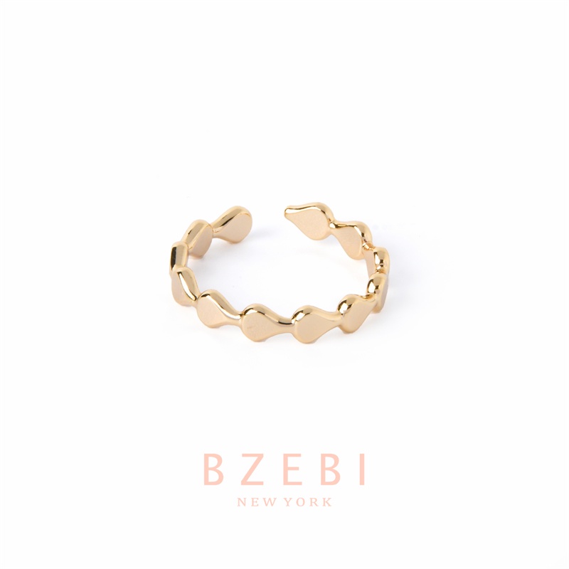 Bzebi Cincin Emas Berlian 18k, Cincin Terbuka Ajustable, Anti Karat, Gaya Korea, Aksesoris Fashion Wanita, Aksesoris Sehari-Hari, Perhiasan Premium, Hadiah Ulang Tahun Dengan Box 72r