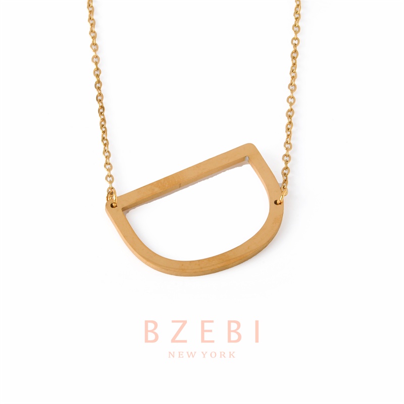 Bzebi Kalung Emas 18k, Kalung Baja Titanium, Kalung Liontin Berlian, Anti Karat, Aksesoris Fashion Wanita Perhiasan Gaya Korea, Hadiah Ulang Tahun Dengan Kotak Eksklusif 955n