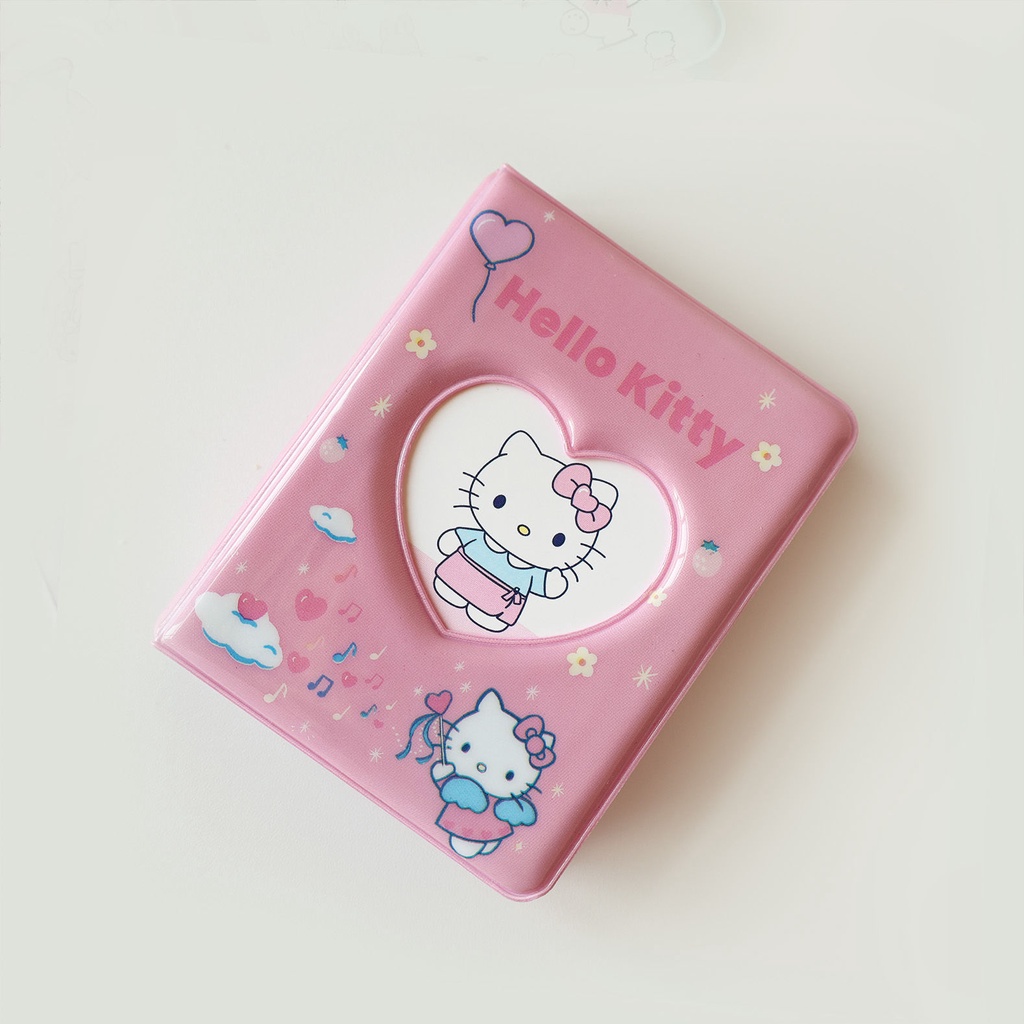 Galicici Lucu Sanrio Gaya Yang Sama Buku Kartu Tiga Inci/Pacha Dog Jade Gui Dog Love Bean Polaroid Small Card Storage Protection Book