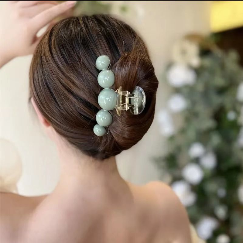 【Bayar di tempat】Musim Panas Baru Akrilik Kabut Asap Hijau Putih Bersinar Jepit Rambut Hairclips Aksesori Rambut Untuk Anak Perempuan