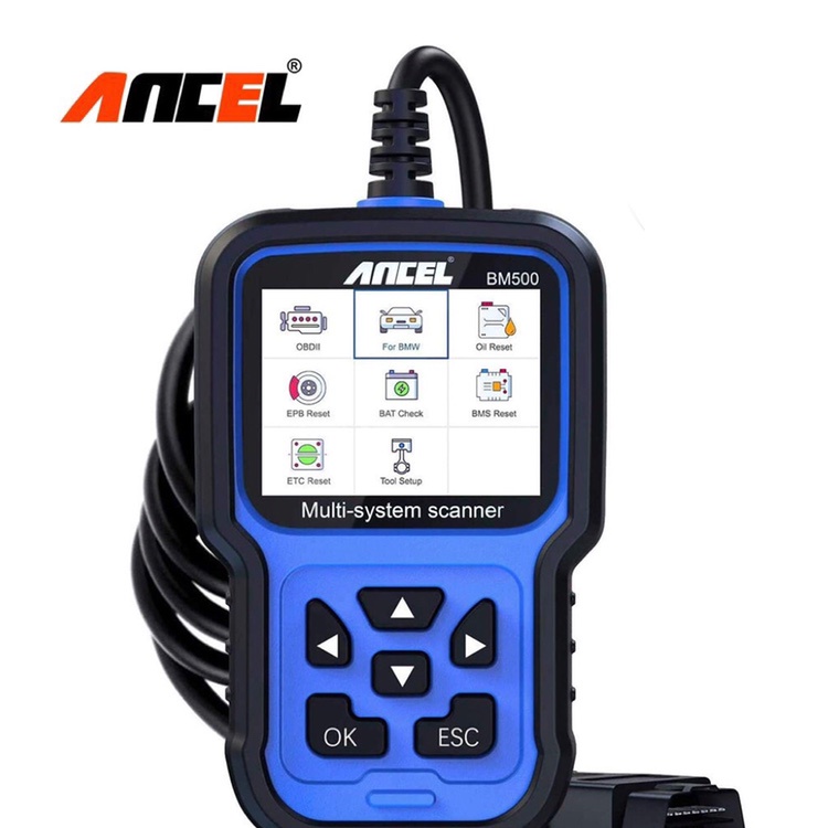 ANCEL BM500 Semua Sistem Obd2 Scanner Mobil Scanner Odb2 Alat Diagnostik Mobil Obd Mobil Diagnostik Scanner Otomotif Scanner untuk BMW/Mini/Rolls Royce