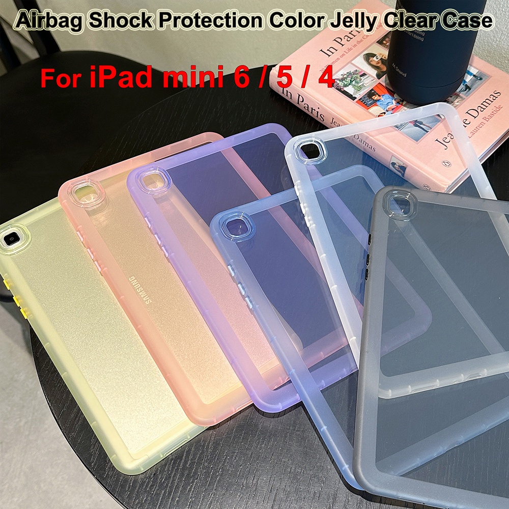 Untuk iPad Mini6 (2021) 8.3 &quot;A2568 iPad Mini5 4 7.9&quot; Fashion Tablet Shockproof Protection Case Warna Bening Jelly Cover