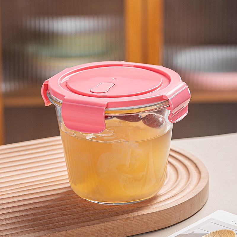 720ml Tempat Mpasi Kaca Wadah Mpasi Kaca Penyimpanan Mpasi Glass Baby Food Container Kotak Mpasi Kaca BPA Free Food Container Glass Tempat Penyimpanan Makanan Mpasi