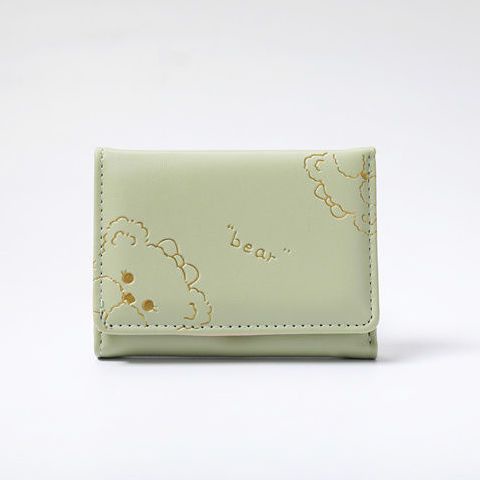 Sera 2023 produk baru dompet pendek perempuan beruang lucu super cute mahasiswa ins bagian tipis gadis dompet gadis jantung Korea Selatan