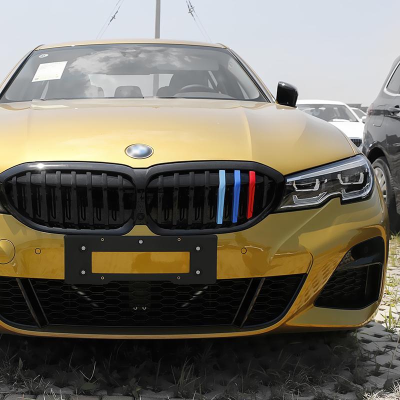 3d Mobil Front Grille Trim Strips Grill Cover Stiker Untuk BMW G20 G20 Lci 2019 2020 2021 2022 2023 Baru 3seri M Aksesoris