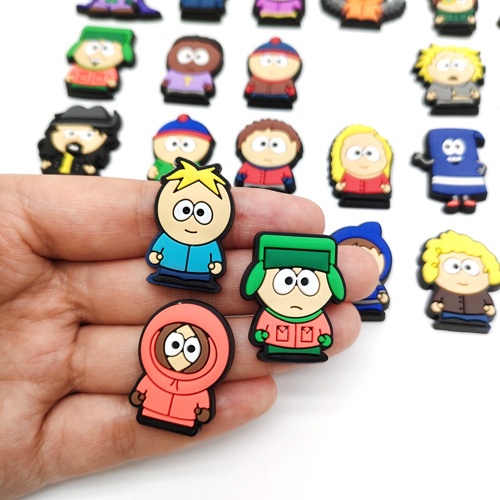 Anime South Park Croc Charms PVC Charms pin Kartun Croc Aksesoris