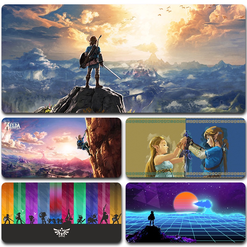 Zelda Mouse Pad Keyboard Game Spesial Non-slip Mouse Pad Table Pad Zelda Tears of Kingdom Pad