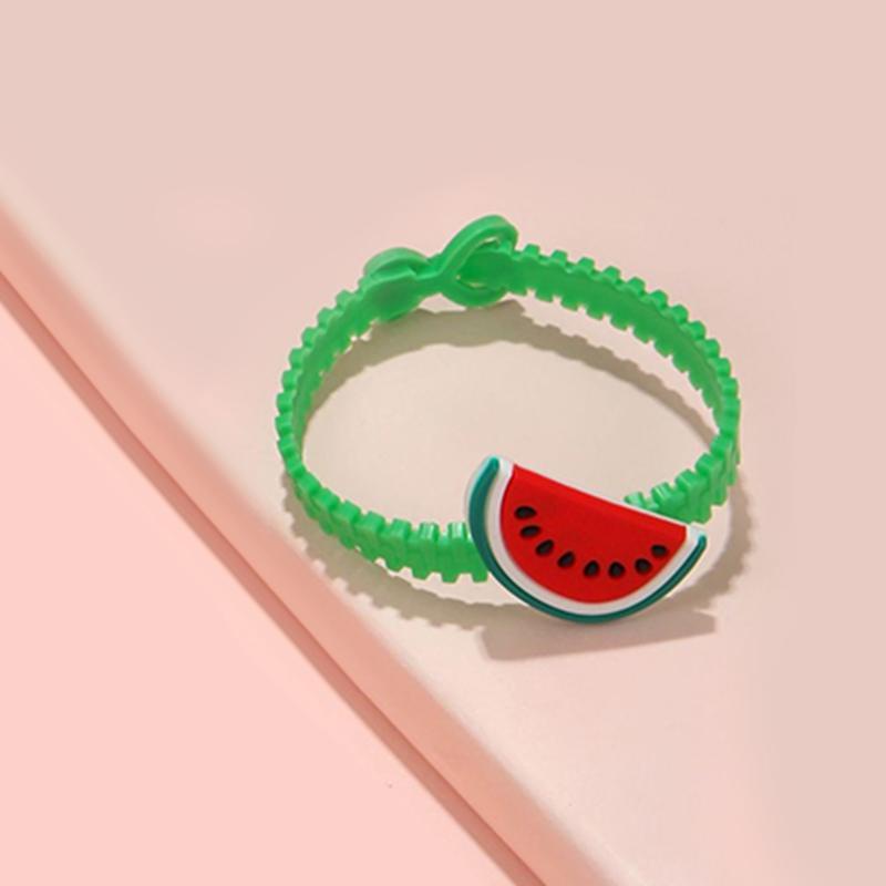 【Bayar di tempat】 Kartun Buah Gelang Anak Lucu Tangan Ornamen Hati Gelang Lubang Satu