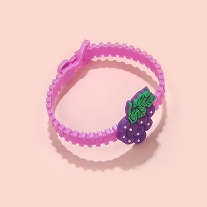 【Bayar di tempat】 Kartun Buah Gelang Anak Lucu Tangan Ornamen Hati Gelang Lubang Satu