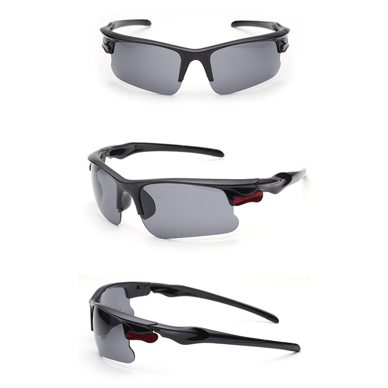 【Bayar di tempat】Kacamata Polarized Night Vision Bingkai Besar Bahan Pc Untuk Pria Mengemudi