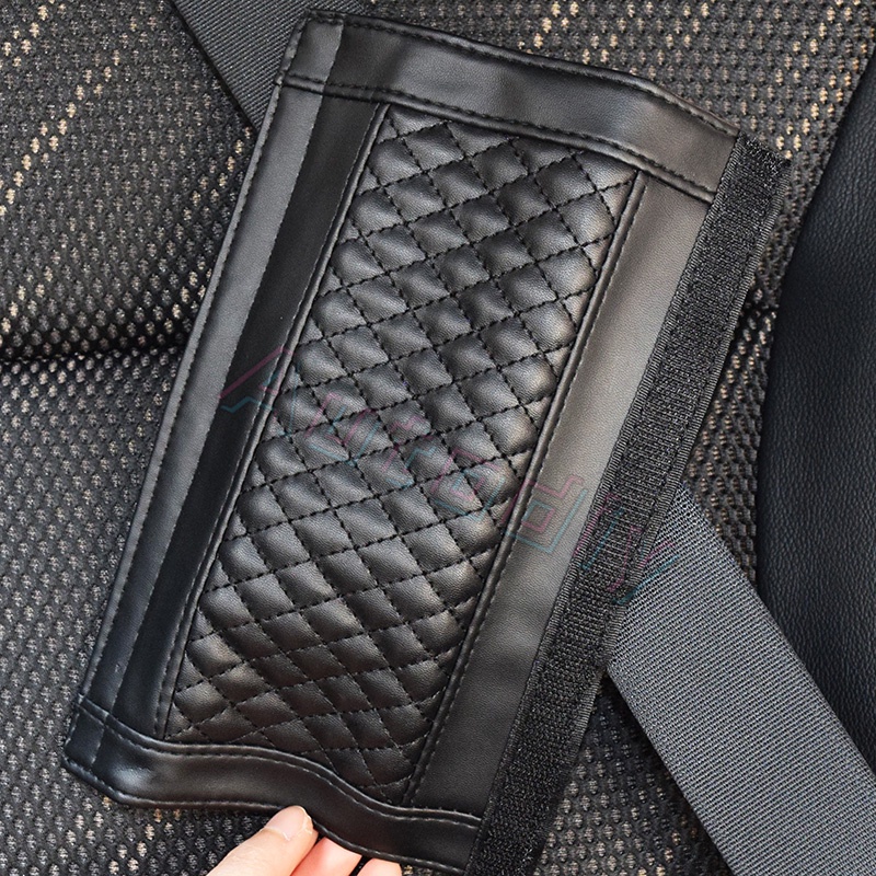 New Universal 1pasang Car Safety Seat Belt Kulit Jok Mobil Tali Bahu Pad Cushion Cover Pelindung Sabuk Mobil Untuk Dewasa Anak Untuk Perodua Honda Dll