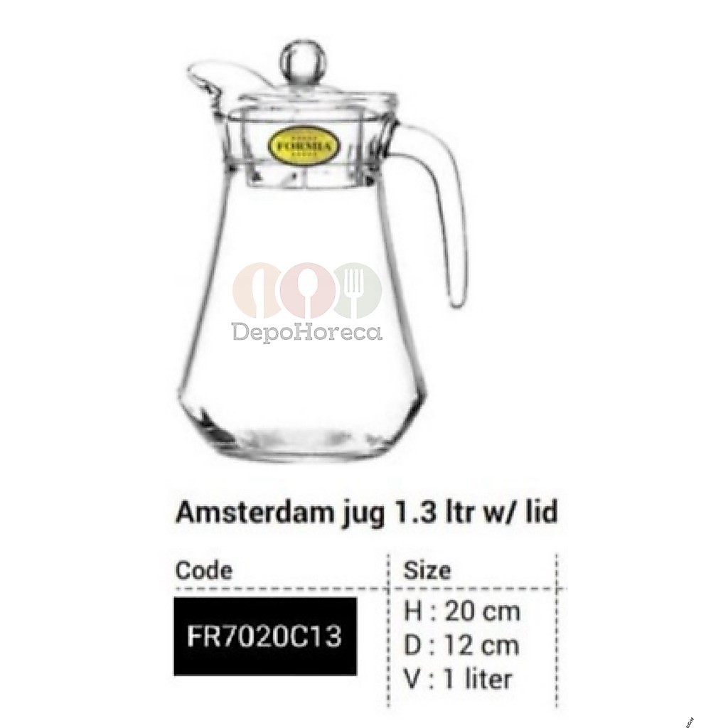 Formia Teko Kaca Amsterdam 1.3 Lt / Pitcher air