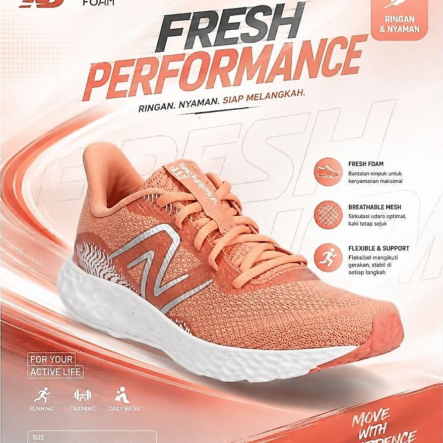 Sepatu Running Wanita New Balance 411 V3 Original