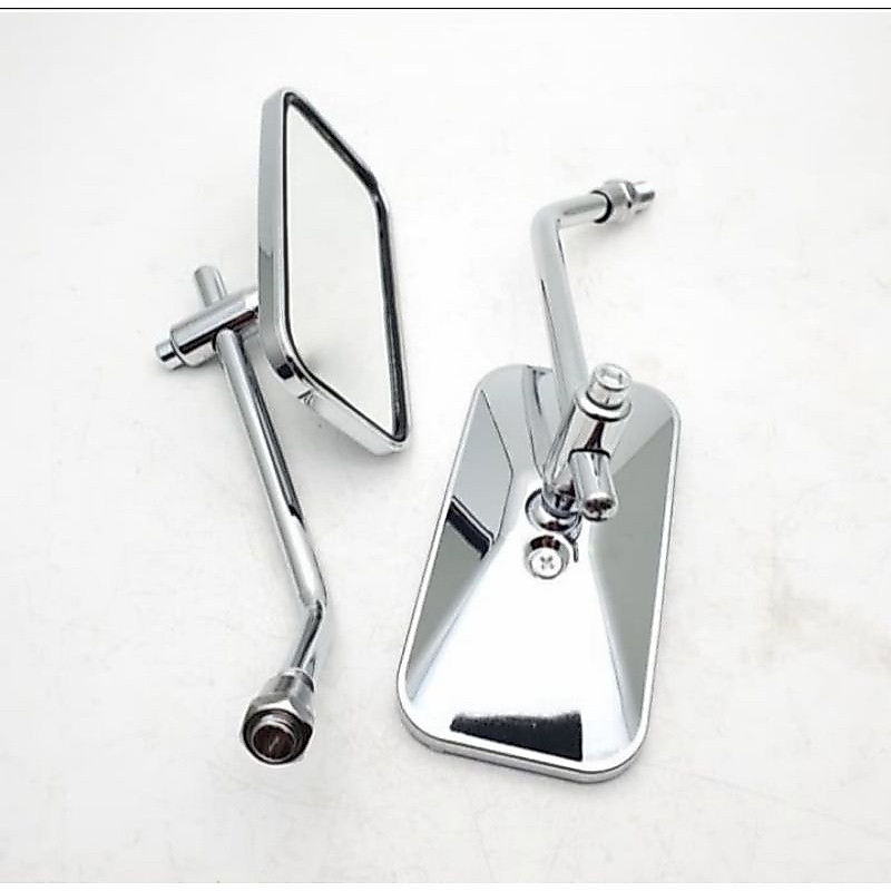 Spion kotak klasik CB clasic retro universal hitam Chrome