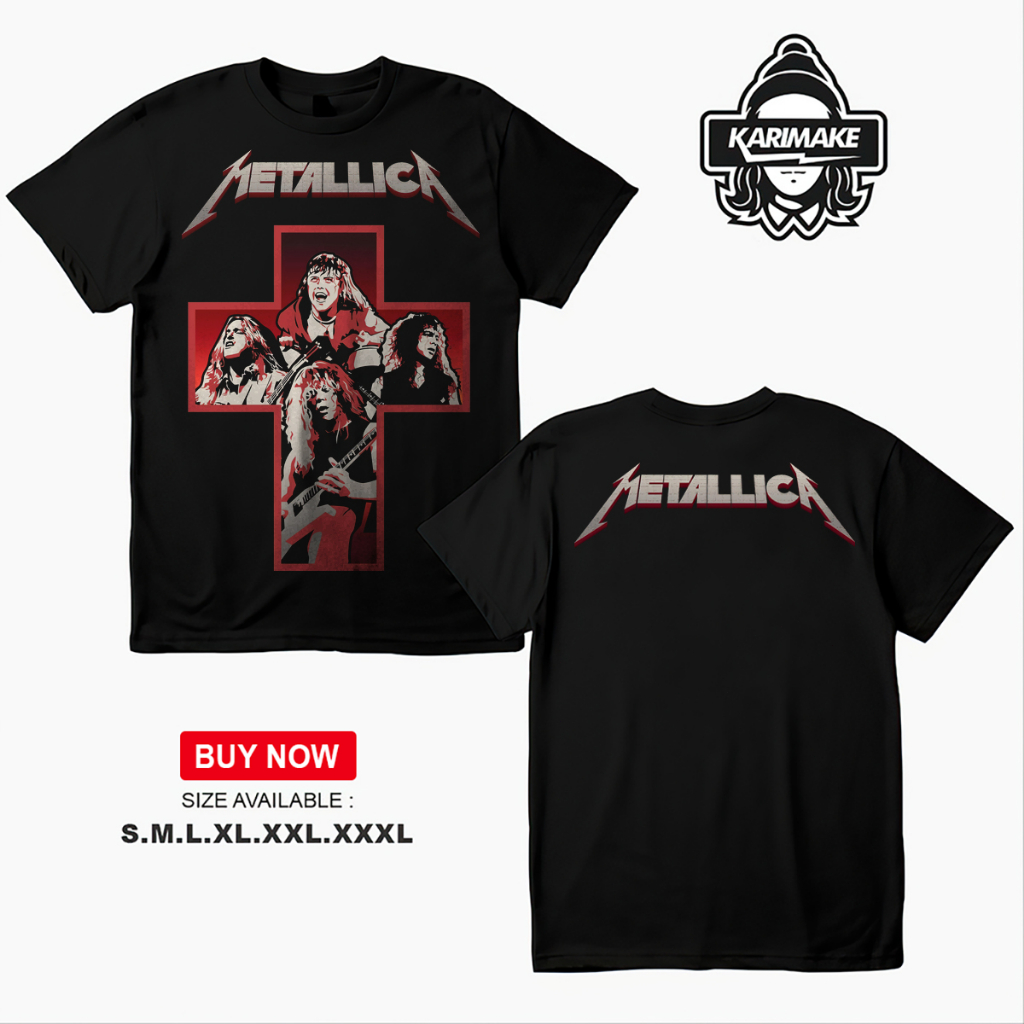 Metallica OVERSIZE STONEWASH T-Shirt/Tiedye/BAND T-Shirt/METAL ROCK BAND T-Shirt