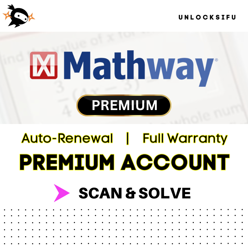 Mathway Premium Account | Math Solver | Scan and Solve Math Questions