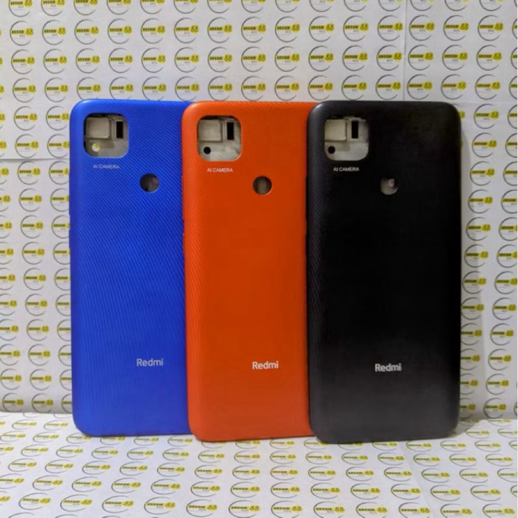 BACK CASING HOUSING FULLSET BACKDOOR + FRAME LCD XIAOMI REDMI 9C ORIGINAL  ORI