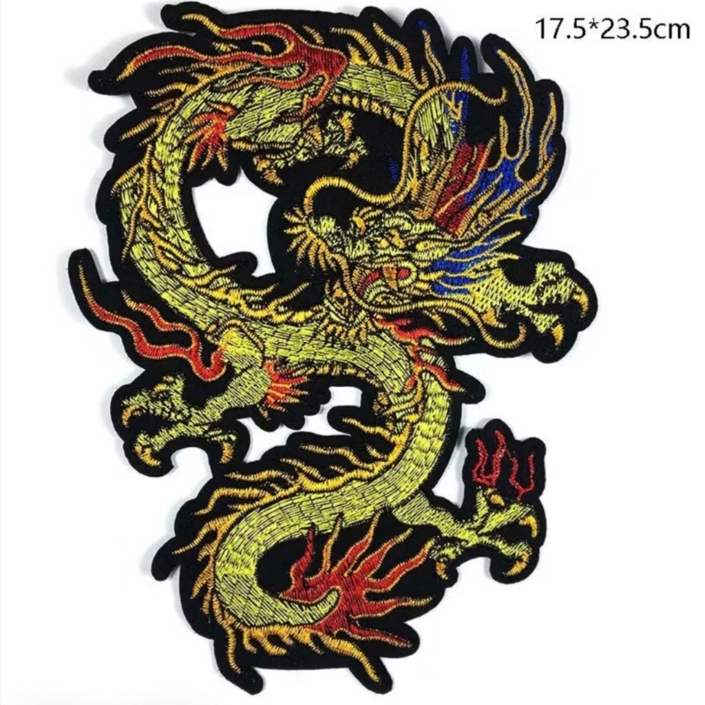 Iron Patch Bordir Naga