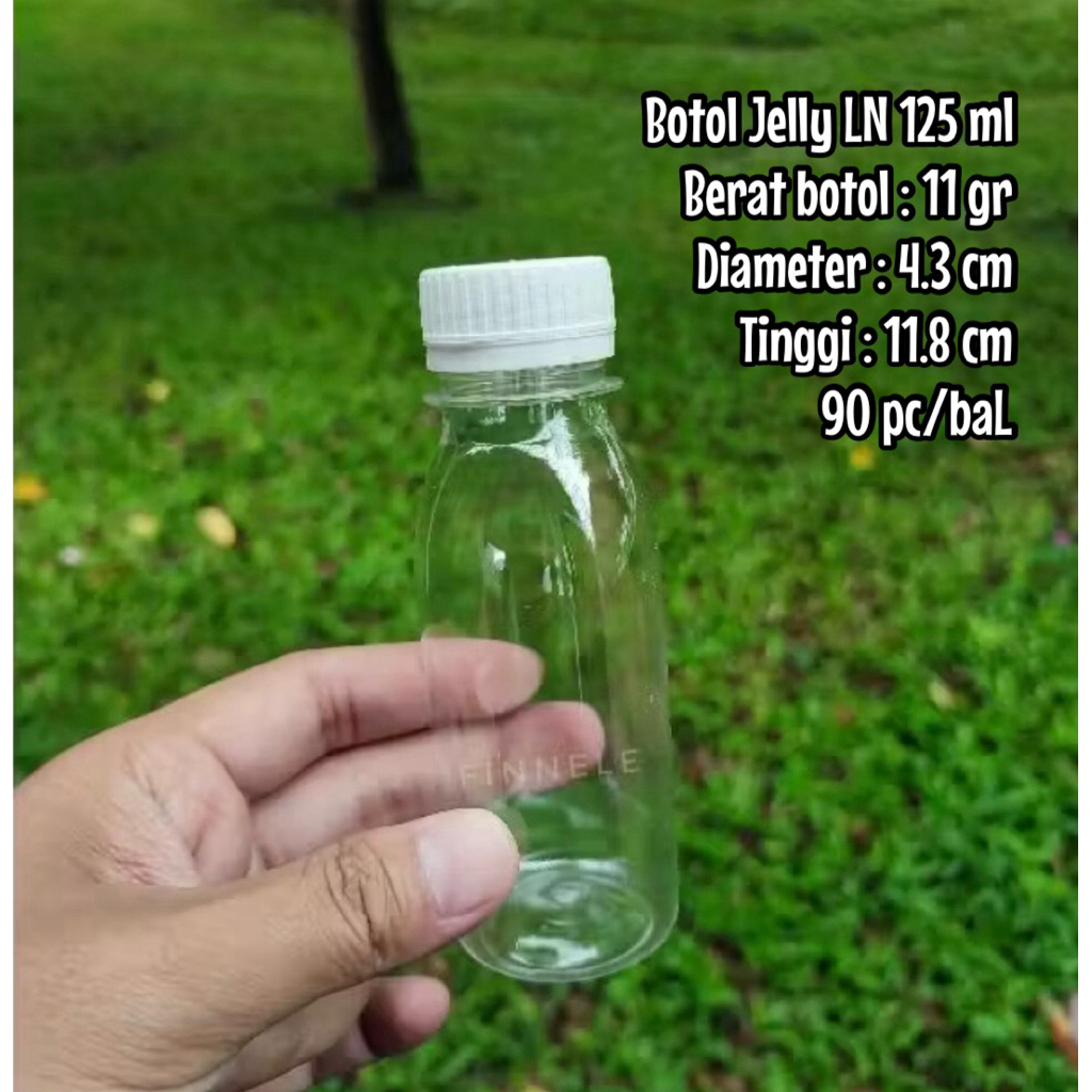 (90 pc) Botol Jelly 125 ml botol pudot jelly