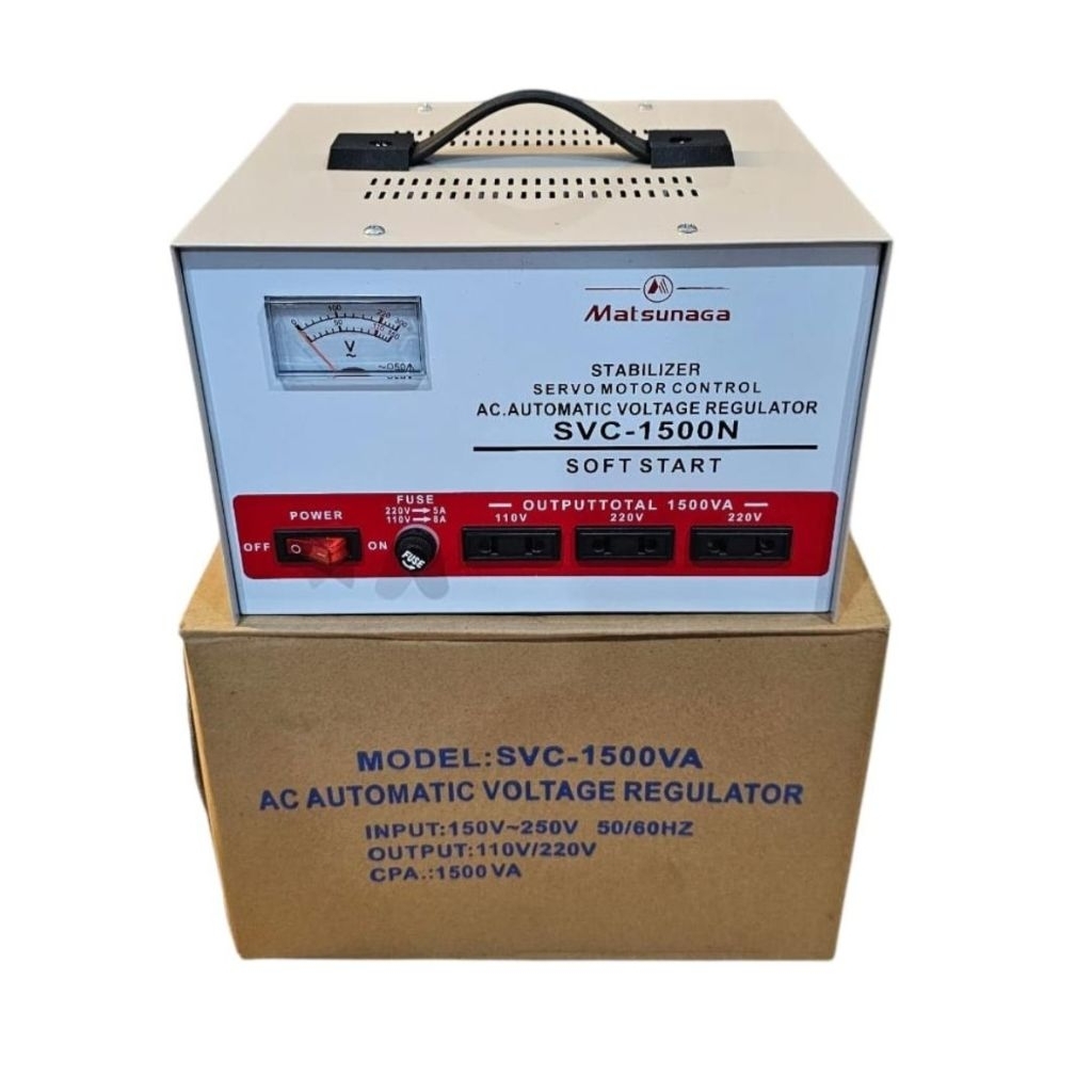 MATSUNAGA SVC-1500N STAVOLT STABILIZER 1500WATT