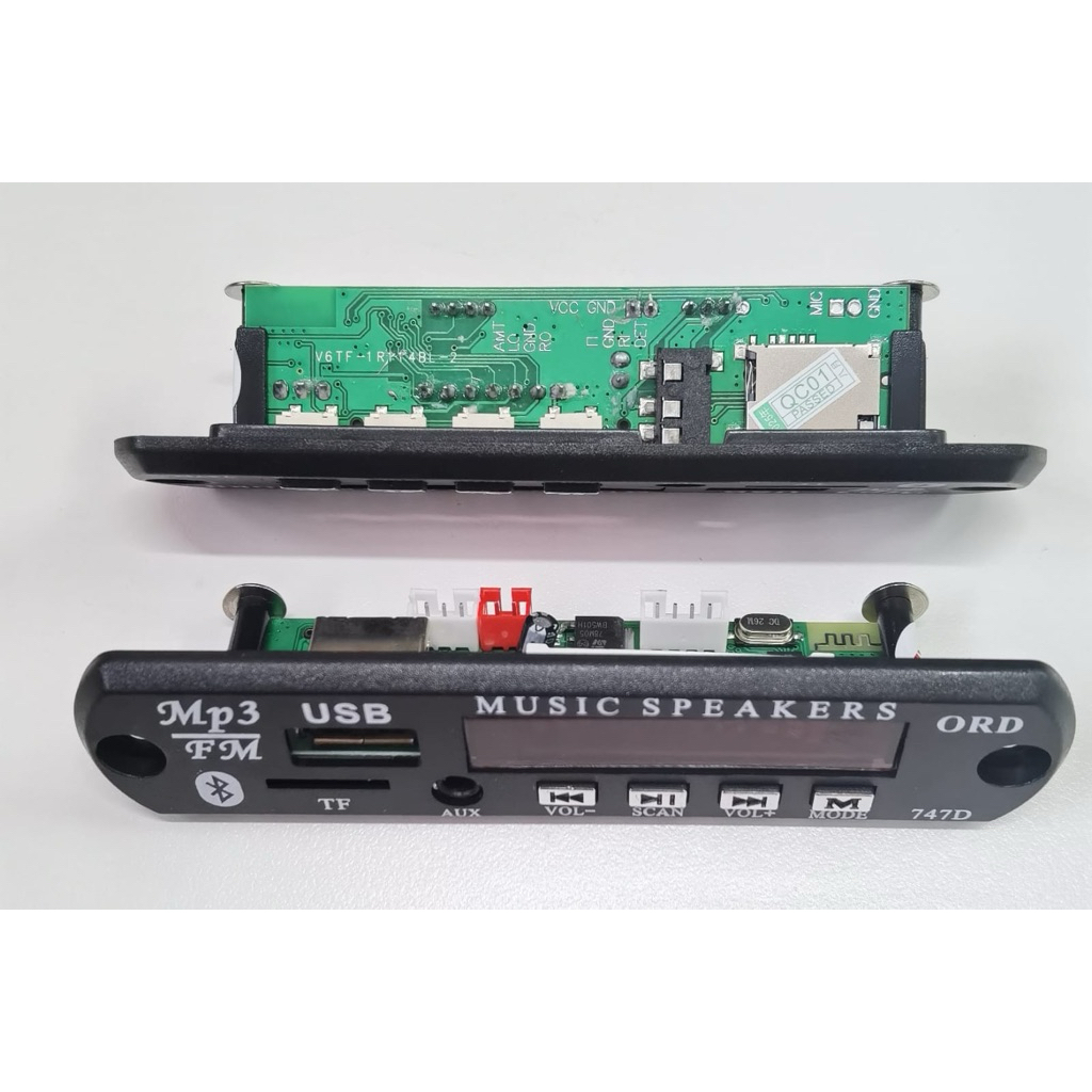 Modul MP3 Decoder Bluetooth USB TF FM Radio Speaker 747D