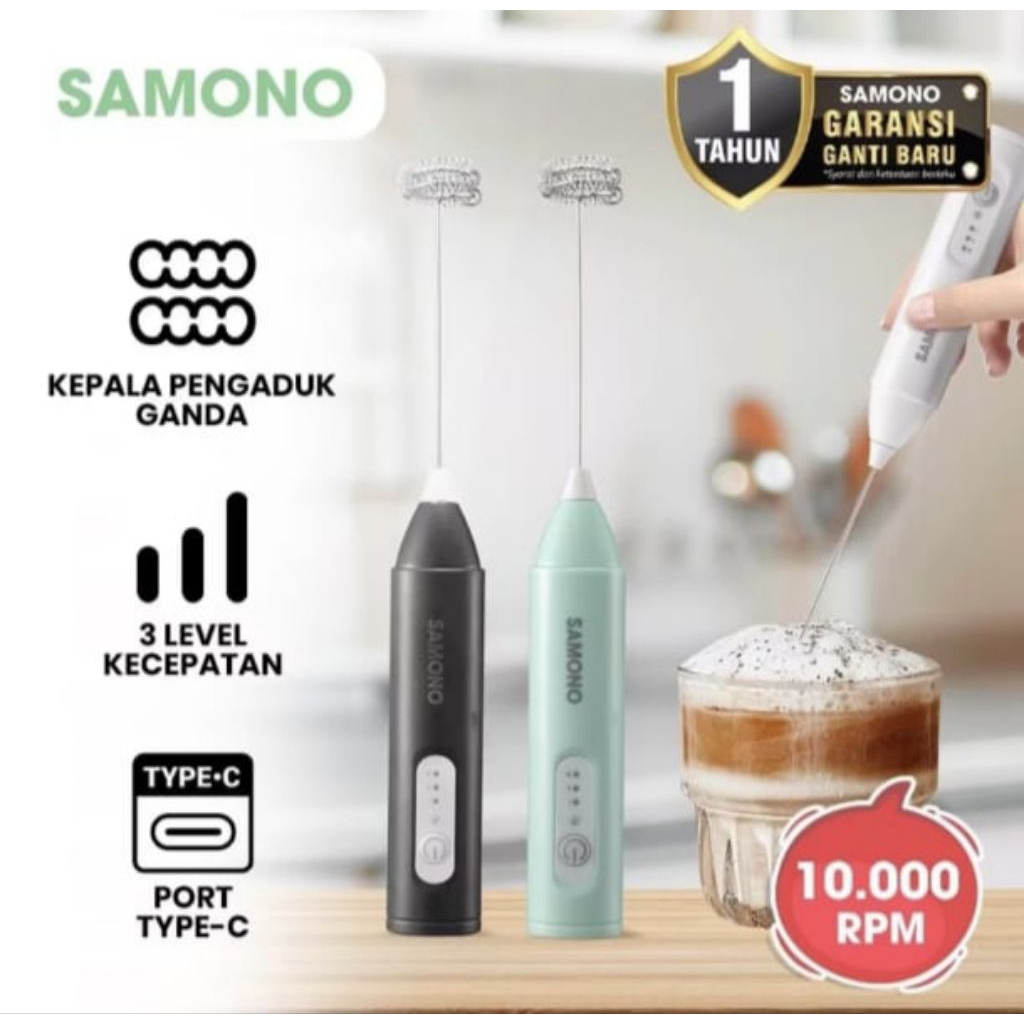 MILK FROTHER SAMONO USB CHARGE