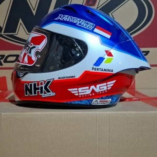 Helm Full Face NHK GP R-Tech Mandalika Size M